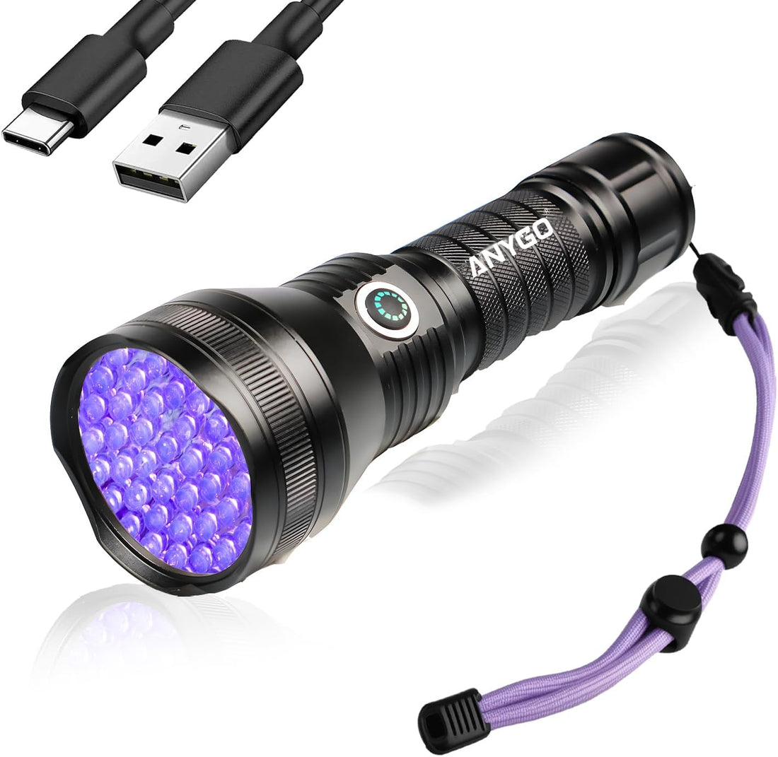51 LED Rechargeable Ultraviolet Blacklight