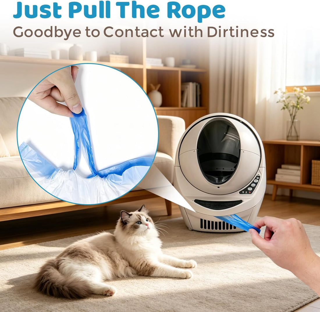 32 Count Cat Litter Box Liners for Automatic Litter Box Robot Model