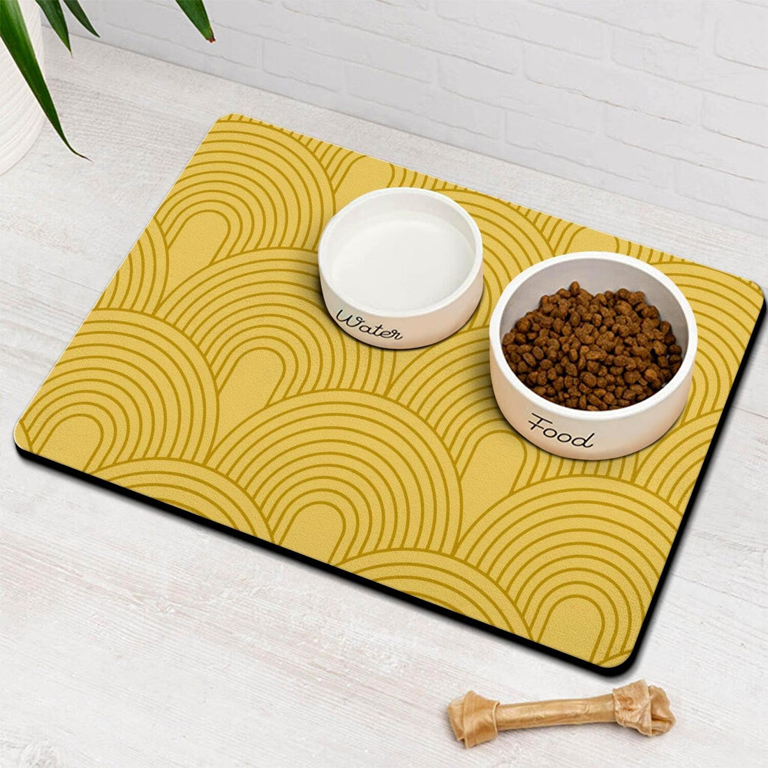 Dog Food Mats for Floors Absorbent, Pet Cat Food Mat