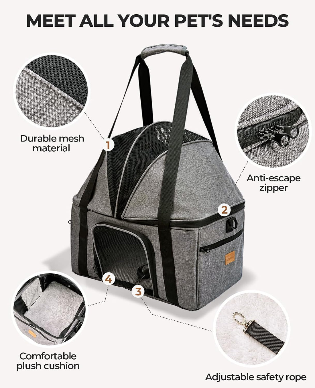 BurgeonNest Top-Expandable Large Cat Carrier