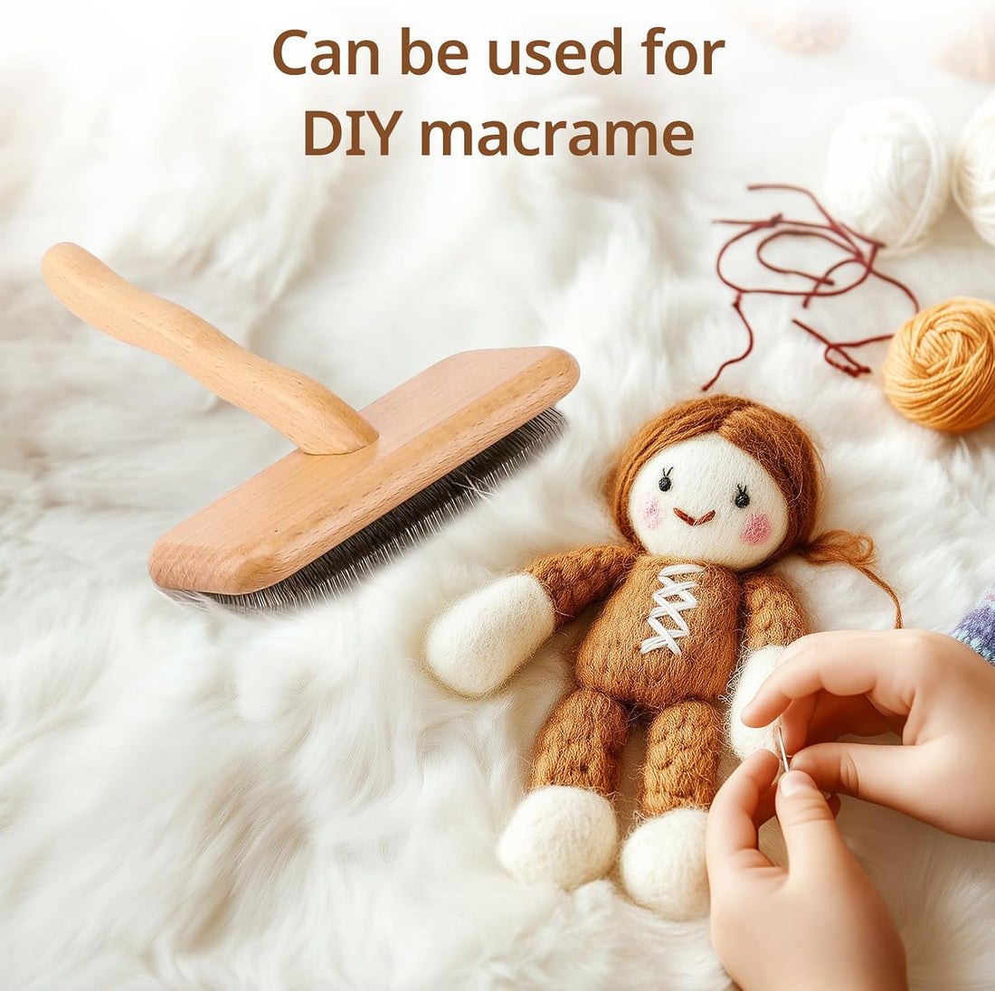 Haetyieh Sheepskin Wool Brush