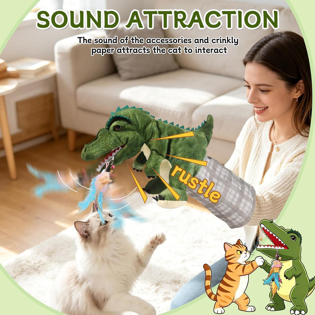 Cat Wrestling Glove Hand Puppet Toy