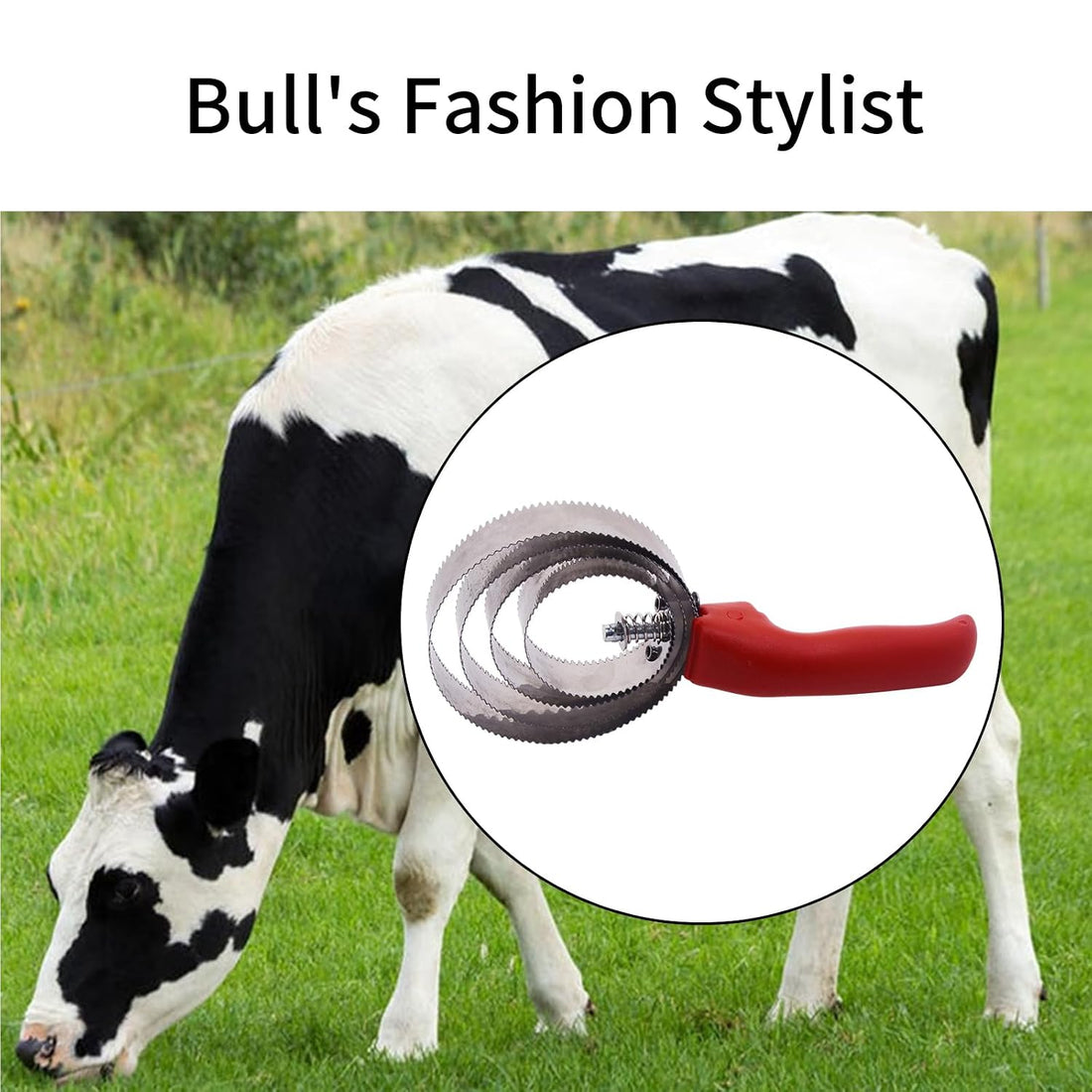 RUIAN Reversible Stainless Steel Curry Comb Soft Touch Grip Horse Comb