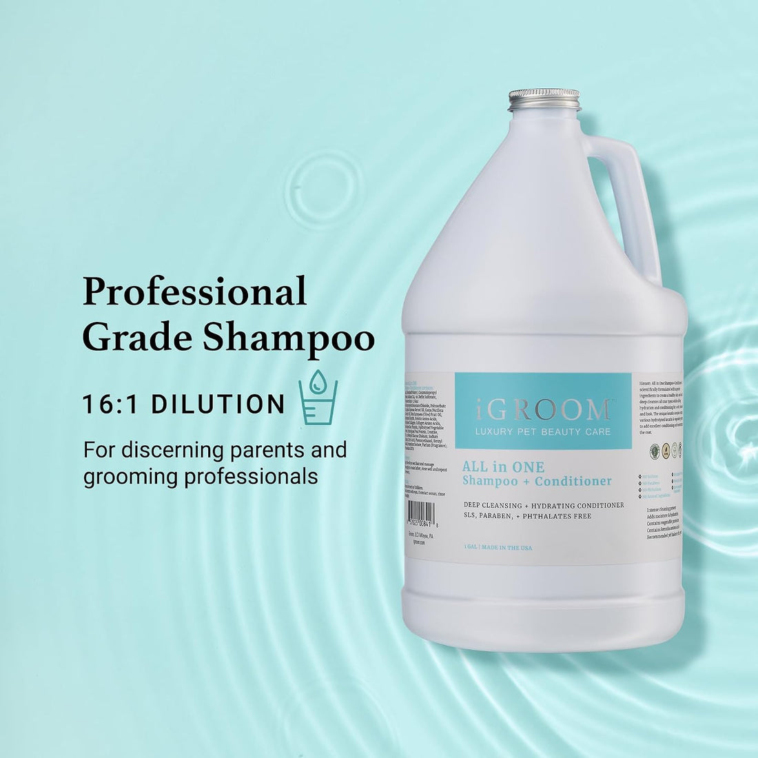 iGroom All-in-One Dog Shampoo + Conditioner, Luxury Pet Beauty Care