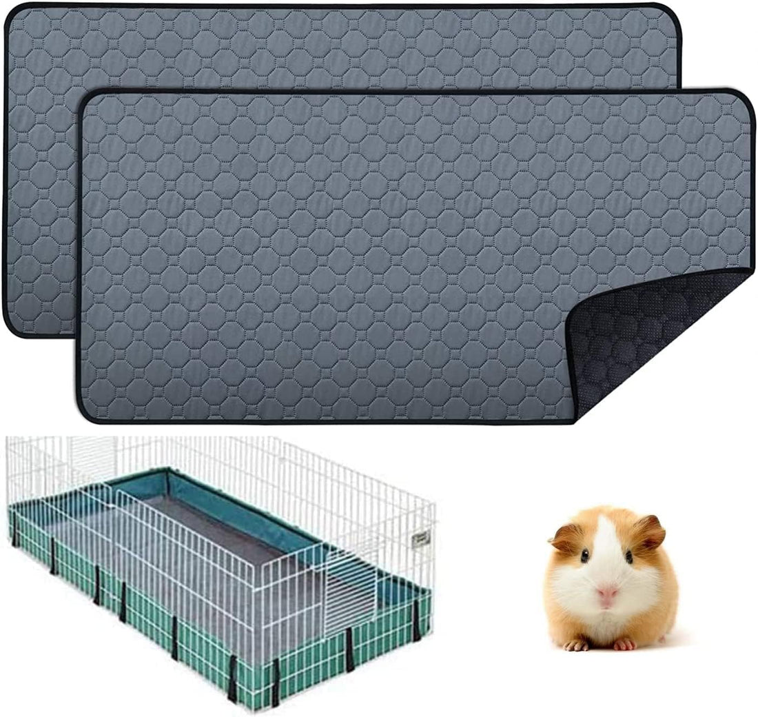 2 pcs Guinea Pig Cage Liners - Washable Guinea Pig Pee Pads