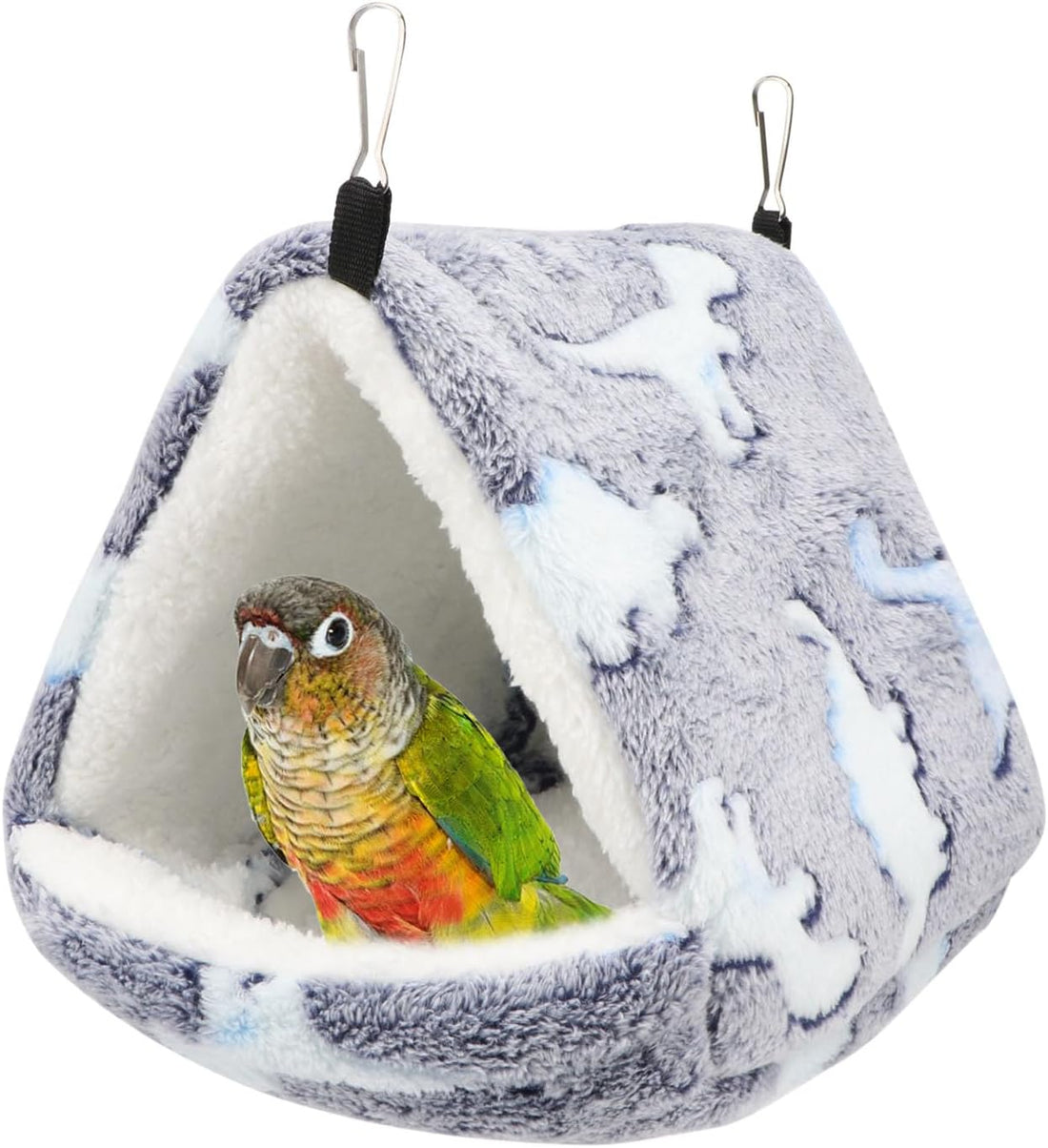 Hypeety Winter Warm Bird Nest Triangle Cotton Thick Bird Shed Hut