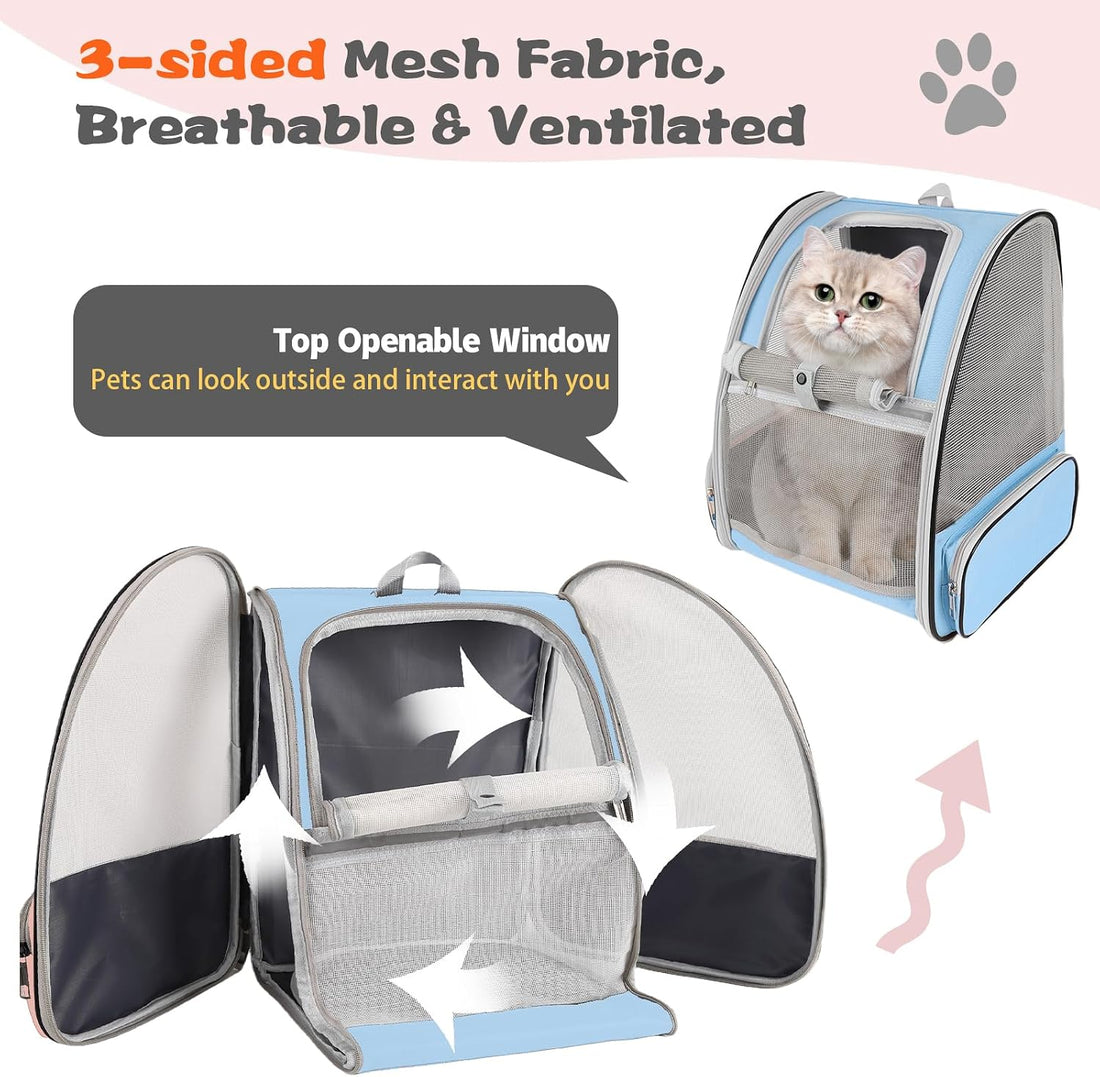 Cat Backpack Carrier,Pet Carrier Airline Approved for Small Dog Cat