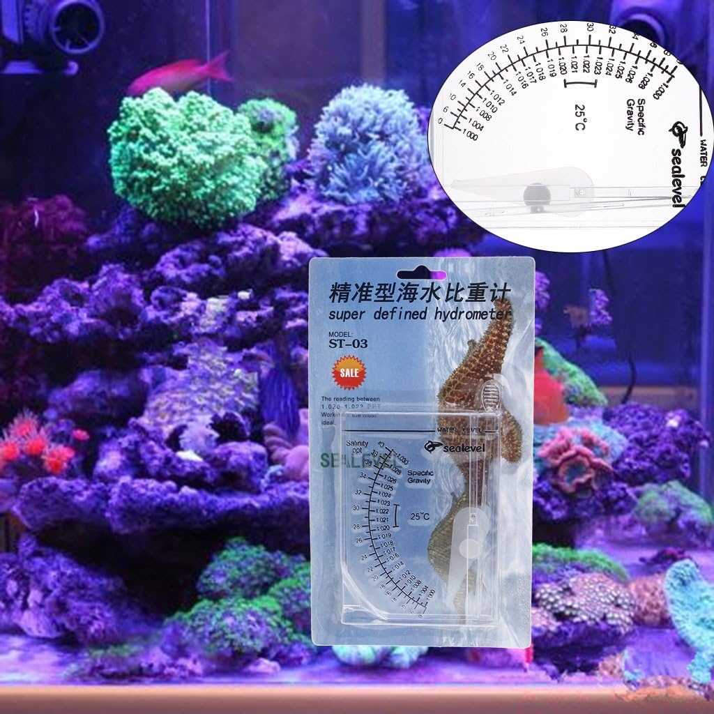Marine Hydrometer Reef Fish Tank Aquarium Water Salinity Specific