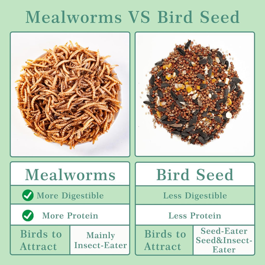 WORMSKING 2LB Dried Mealworms for Poultry