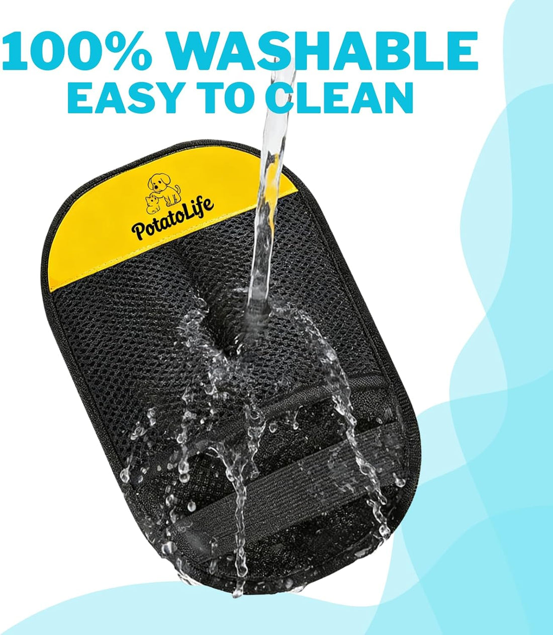 PotatoLife Pet Hair Remover Glove, Reusable Electrostatic