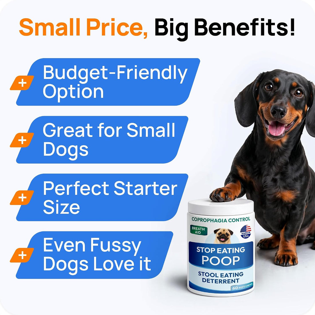 PAWFECTCHEW Coprophagia Deterrent for Dogs & Breath Aid Support