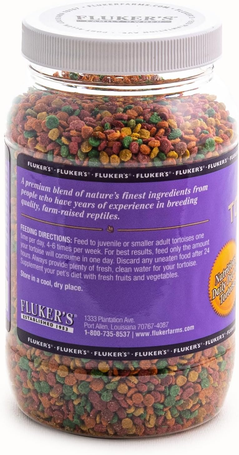 Fluker's Premium Tortoise Diet Small Pellet Food, 7 oz