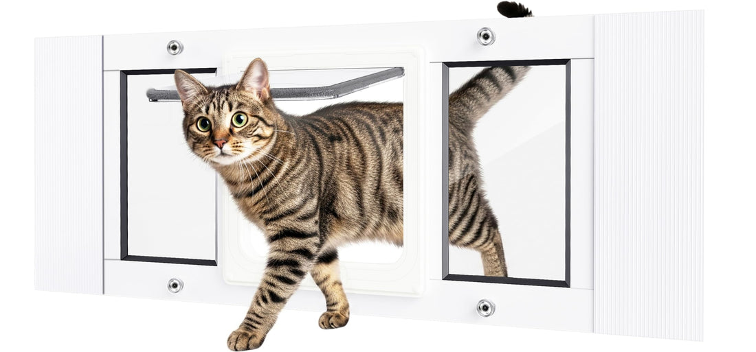 SAKSUN Cat Door for Window Weatherproof