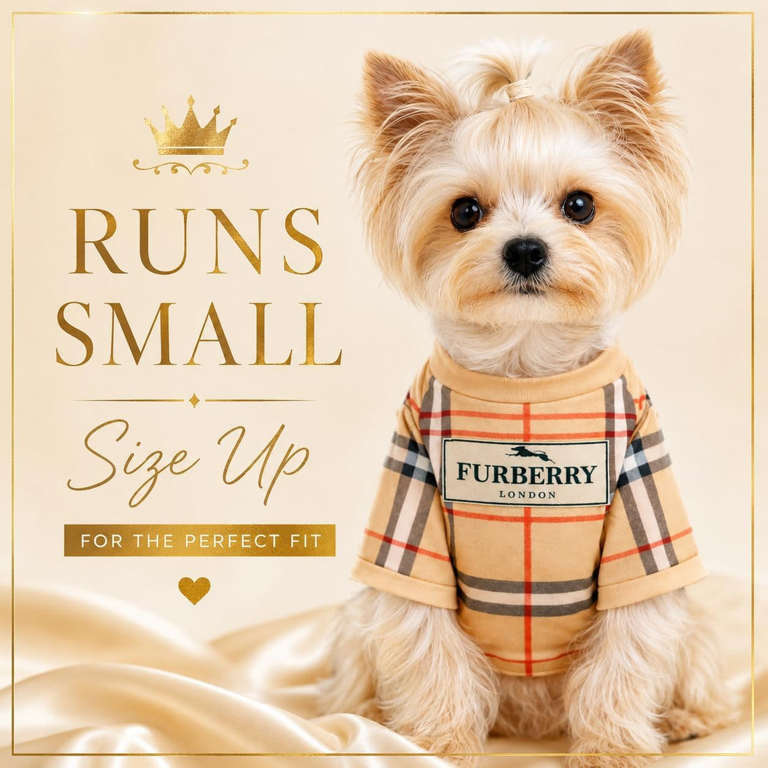 Luxury Designer Dog T Shirt – Trendy Puppy Clothes for Small Dogs