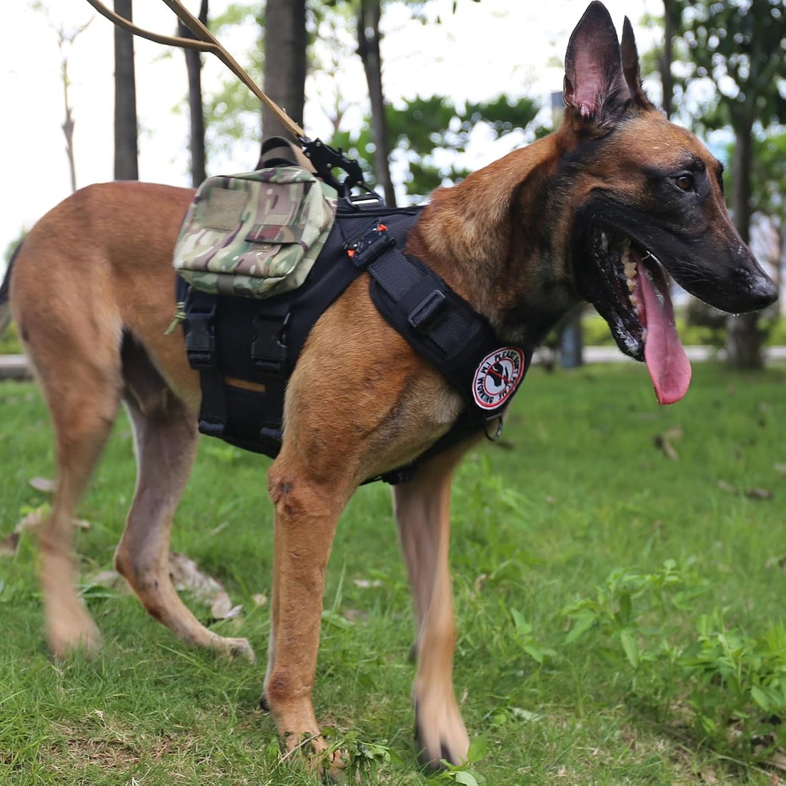 ICEFANG GN3 Tactical Dog Harness with 6X Buckle,Dog Molle Vest