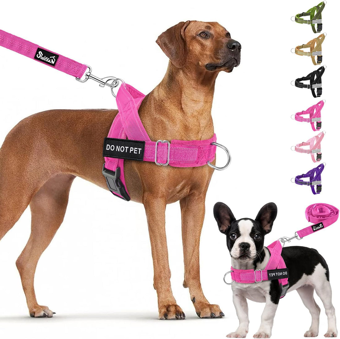 Lukovee No Pull Dog Harness and Leash Set, Soft Padded, with 5ft Leash