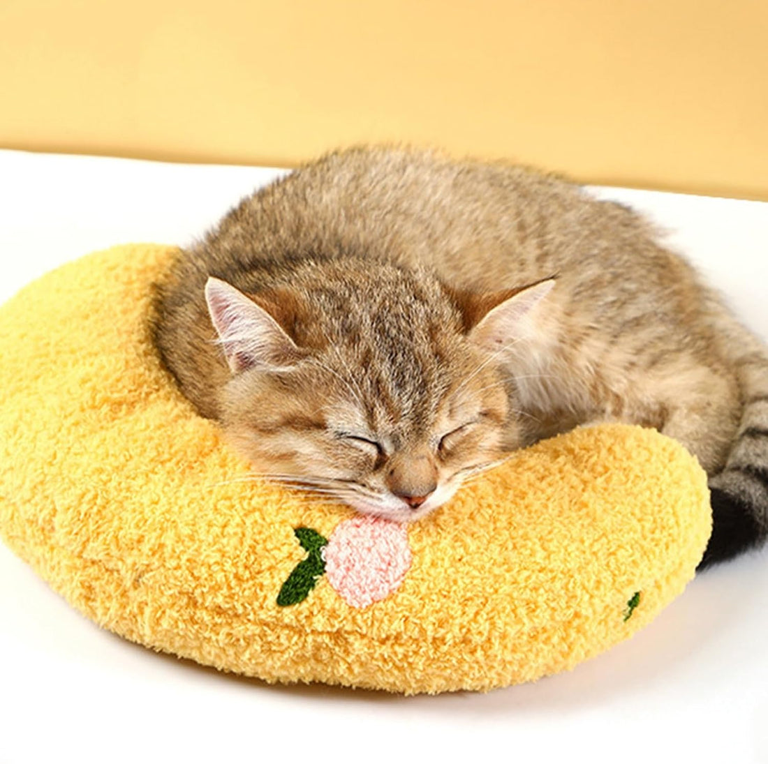 Little Pillow for Cats Puppies Ultra Soft Fluffy Pet Calming Toy Half