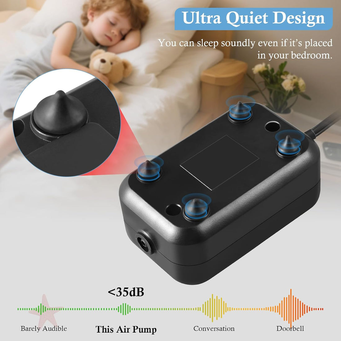 Dirvin Small Aquarium Air Pump