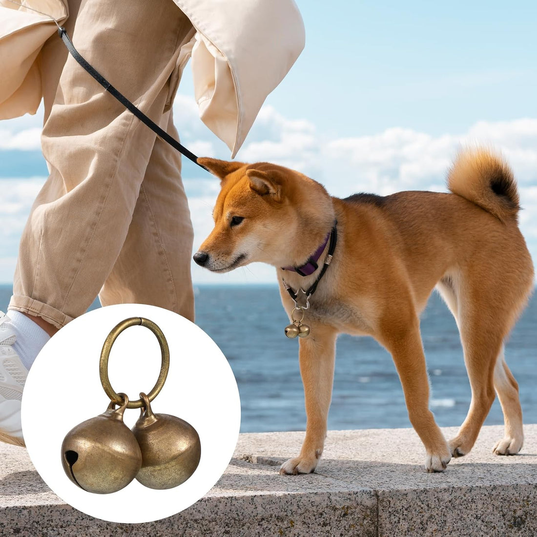 Qulkws 4 Pcs Dog Collar Bells, Bells for Cat Collars