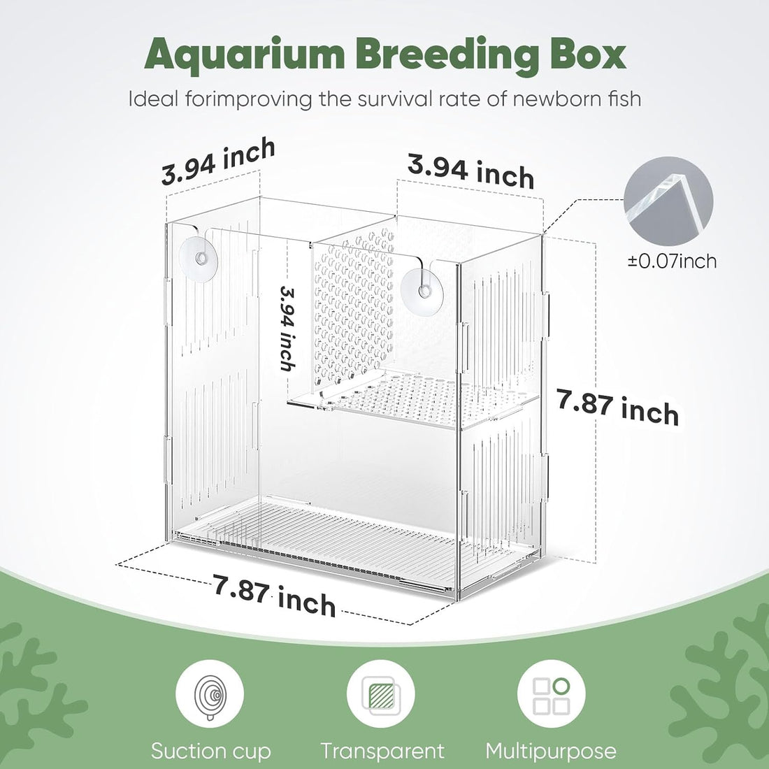 DIY Aquarium Breeding & Isolation Box, Fish Fry Hatchery Tank
