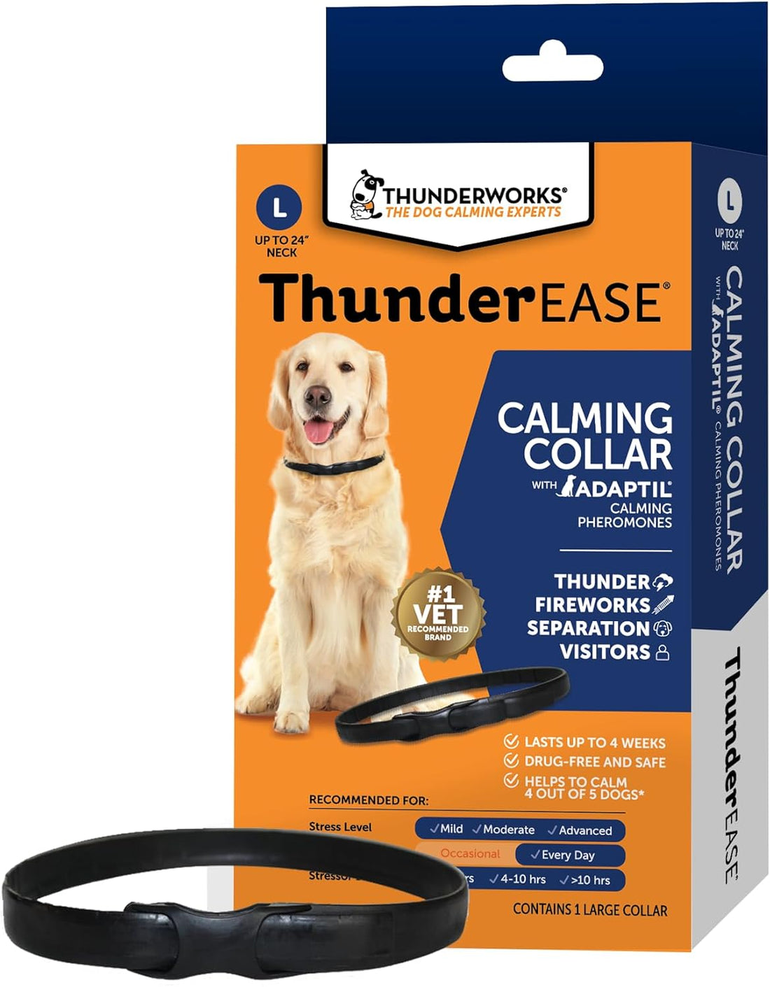 ThunderEase Calming Collar for Dogs (Large)
