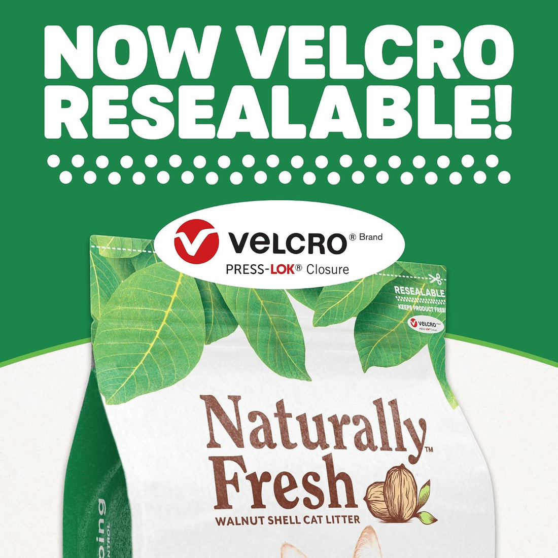 Naturally Fresh Cat Litter Made from Walnut Shells, Quick-Clumping