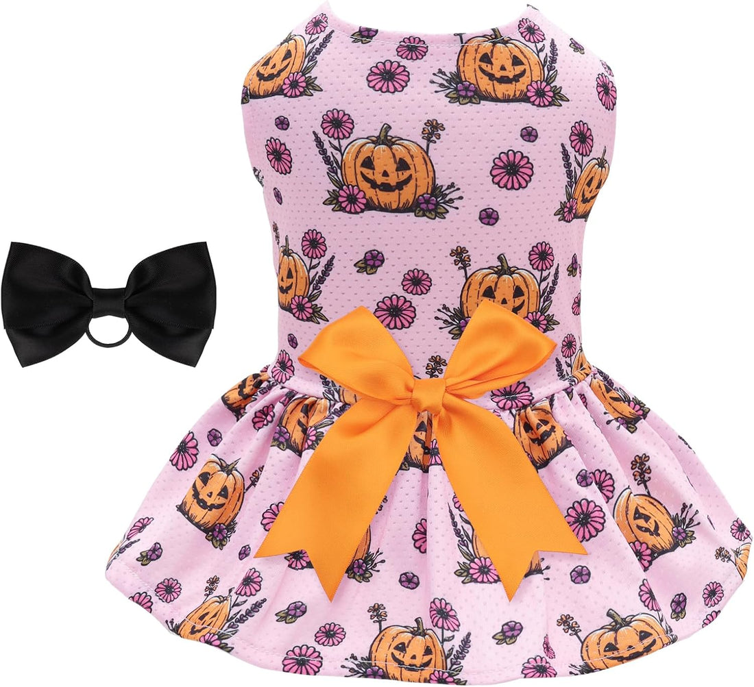 CuteBone Dog Mesh Dress Puppy Sundress Pet Outfit Summer Fashion