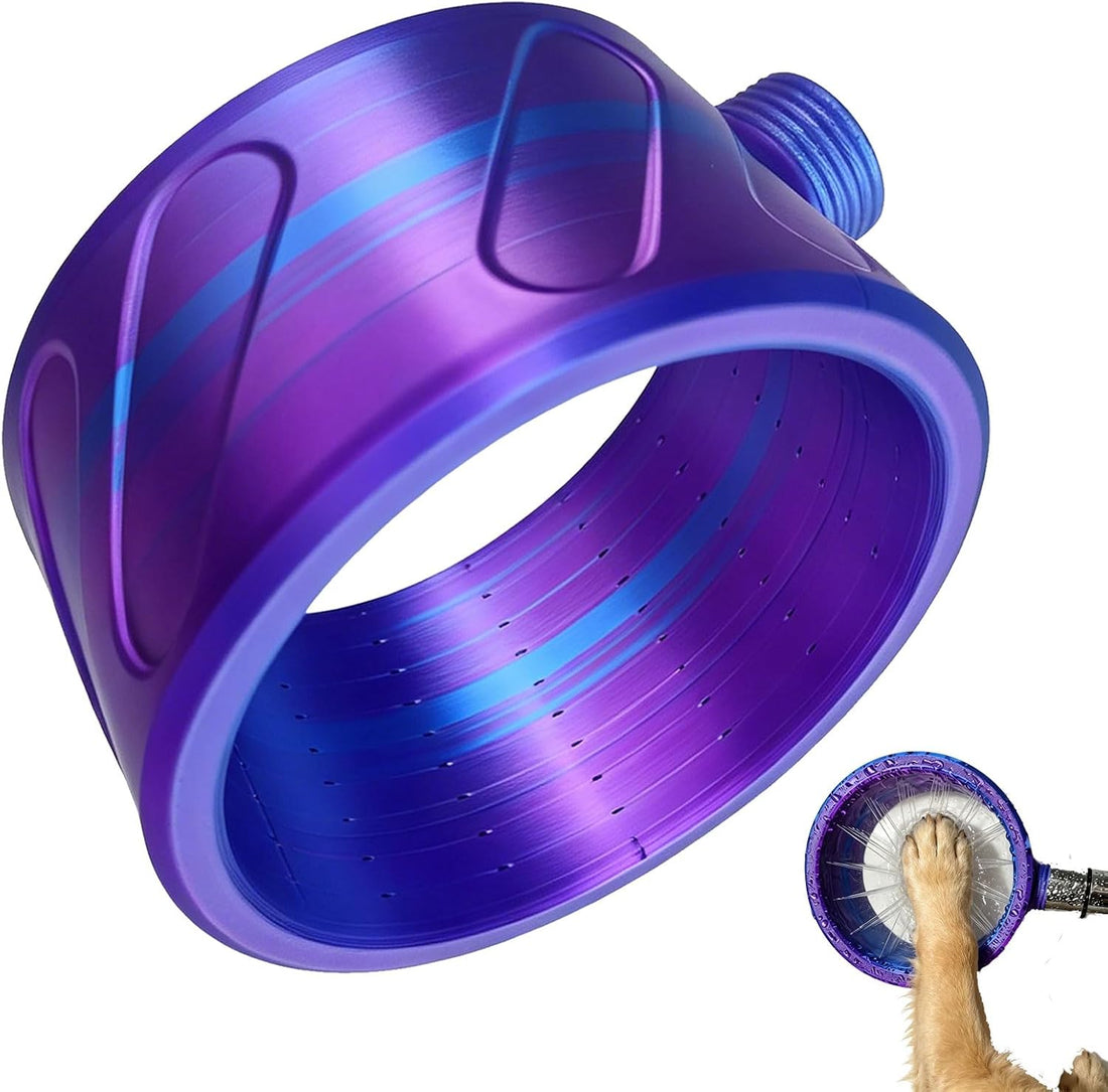 360° Dog Paw Cleaner Attachment, Shower Pet Foot Washer Ring