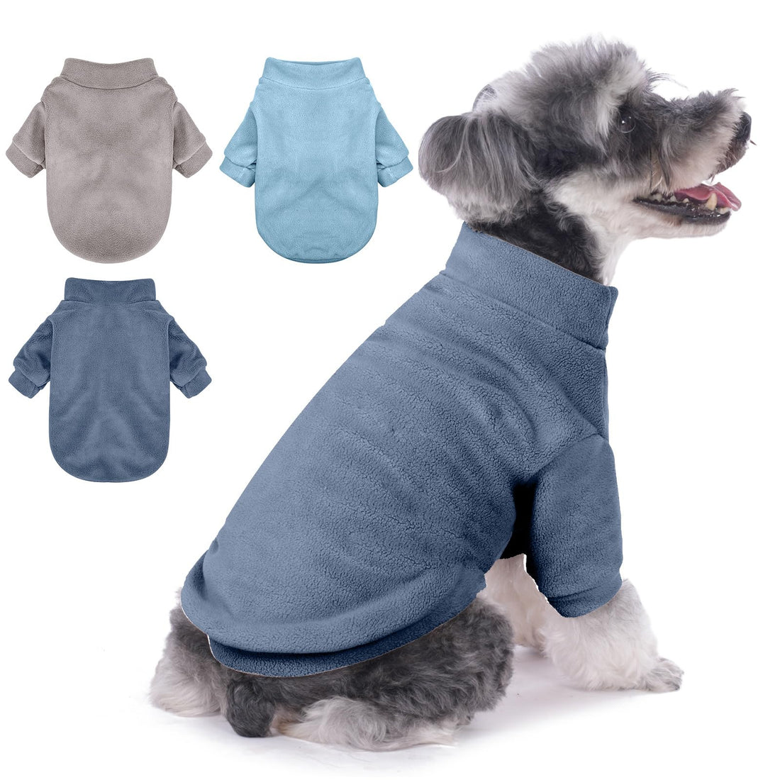 GYALAPERI Dog Sweater, 3 Pack Dog Sweaters for Small Dogs Girl Boy