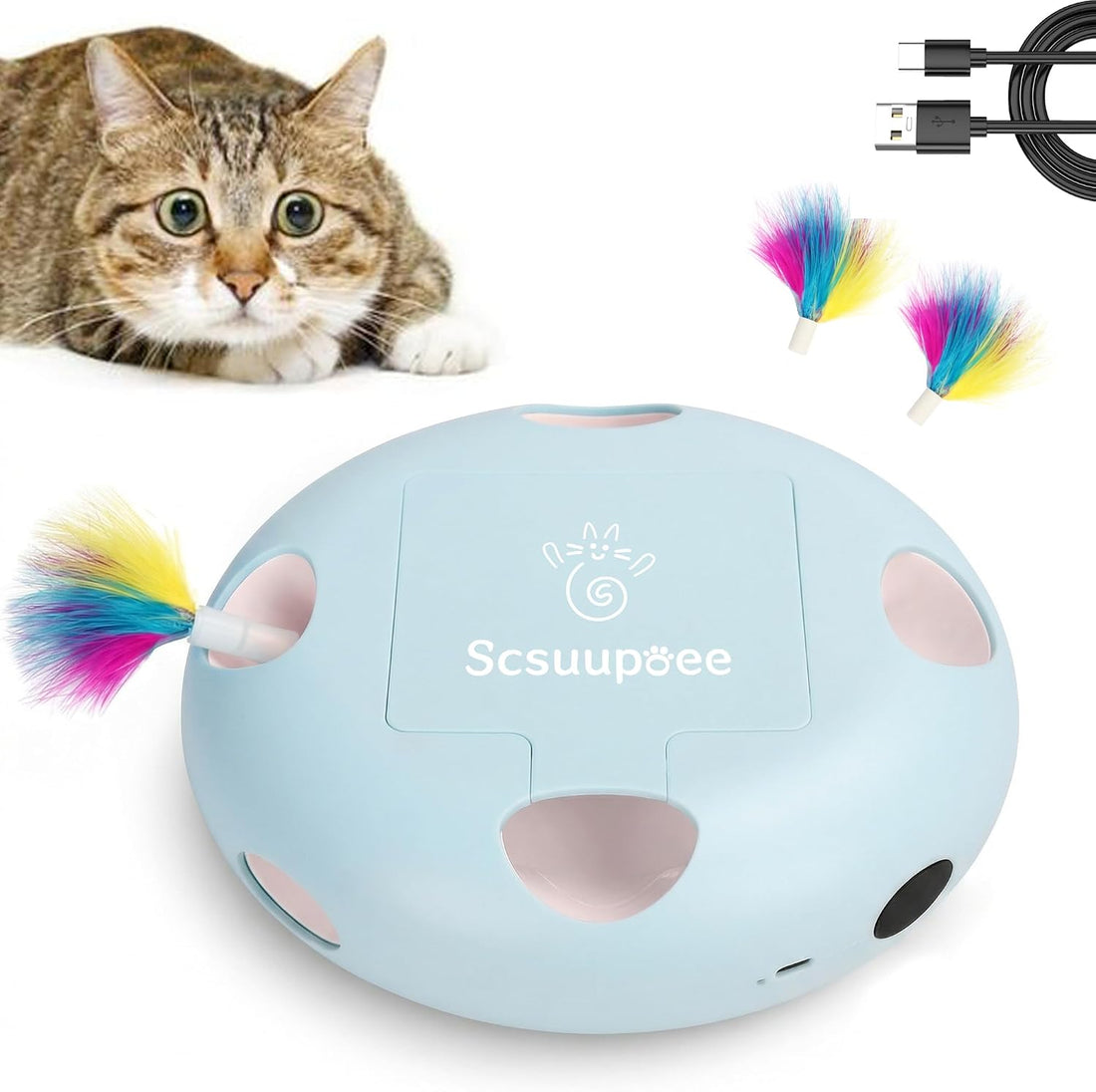 Rechargeable Interactive Cat Toy