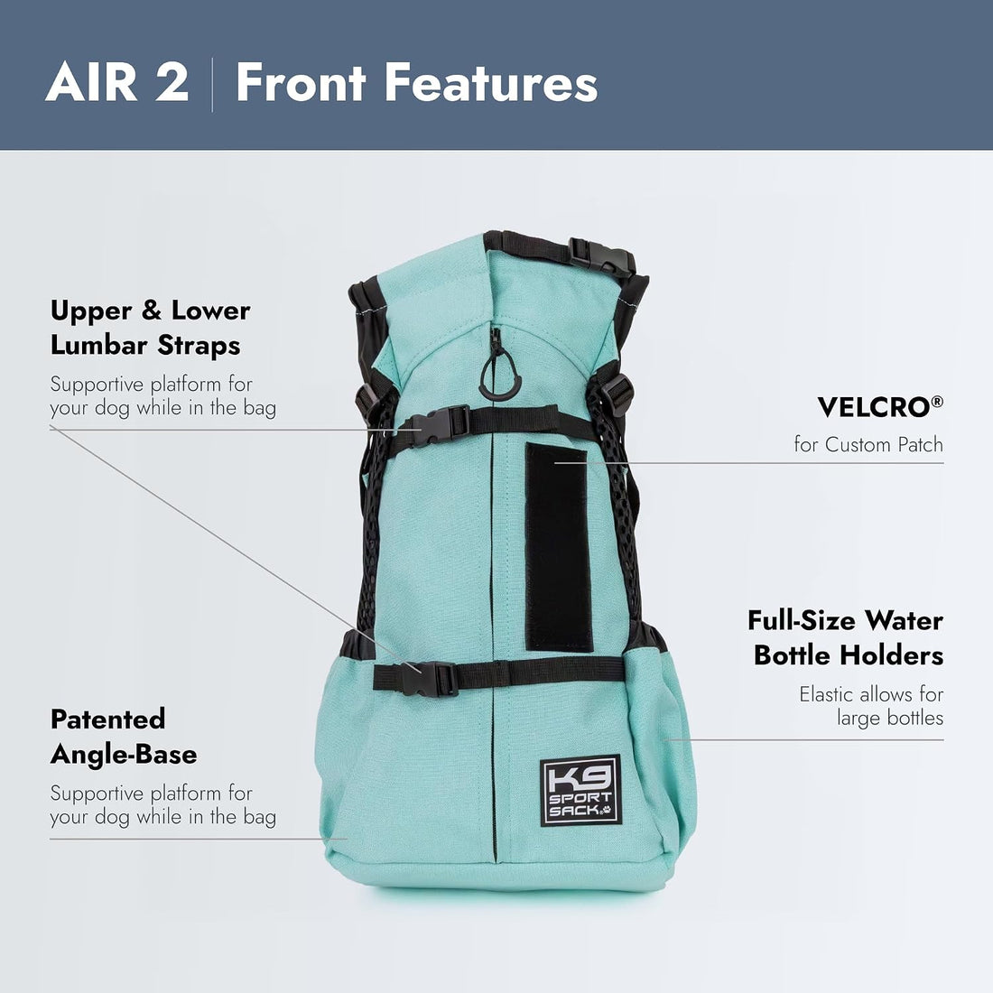 K9 Sport Sack Air 2 - Medium, Summer Mint