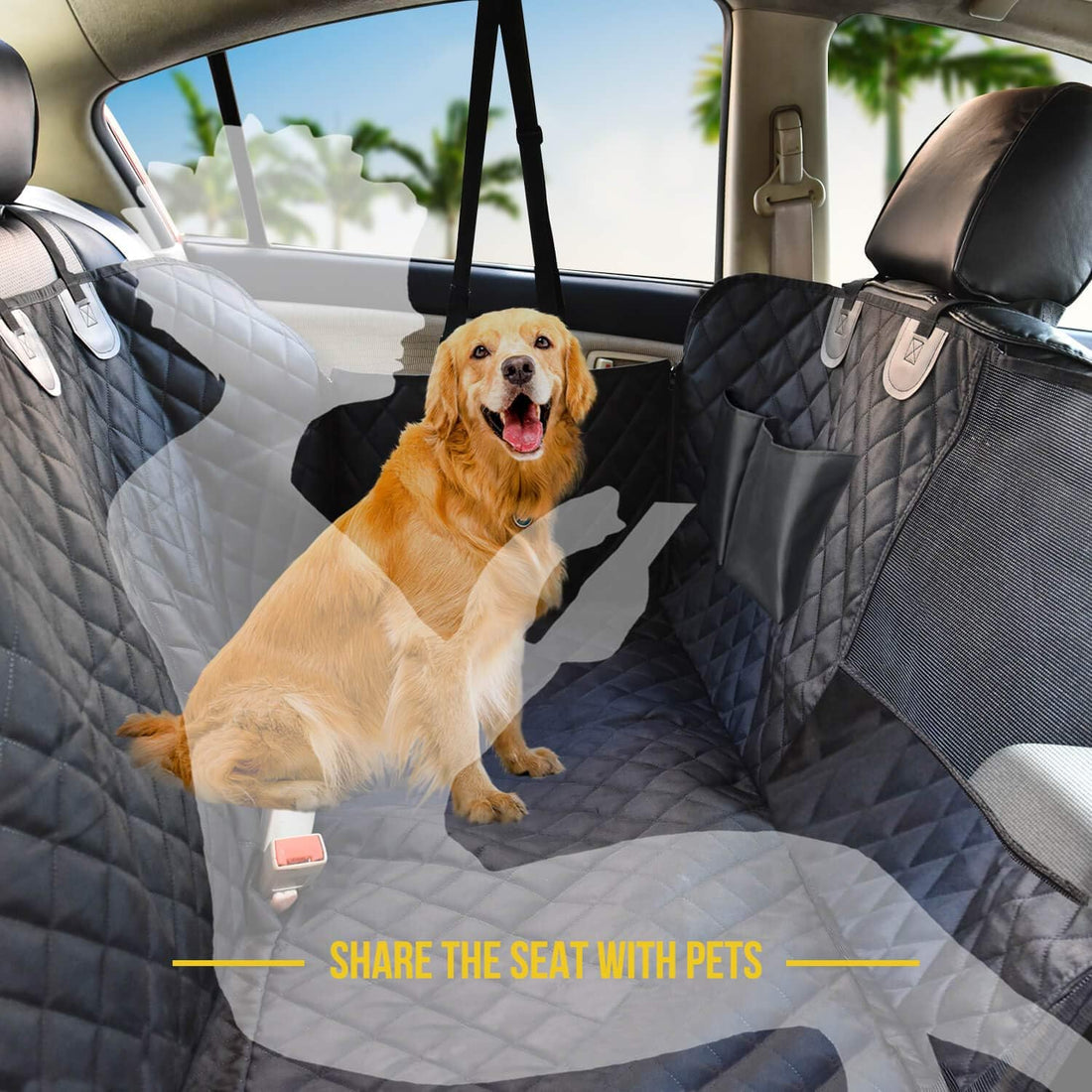 Vailge Dog Car Seat Cover for Back Seat