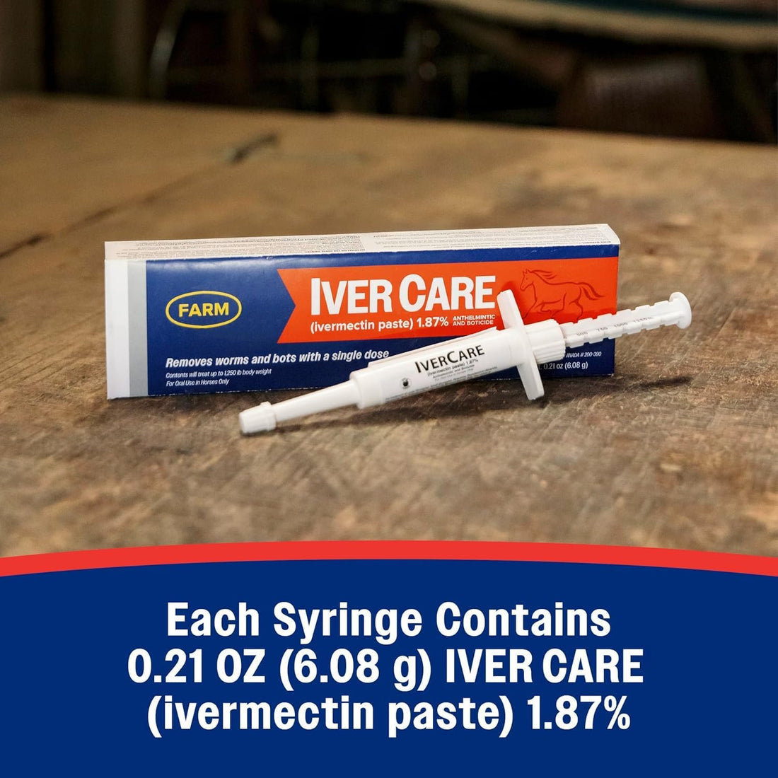 Farm Iver Care 1.87% for Horses, Anthelmintic & Boticide