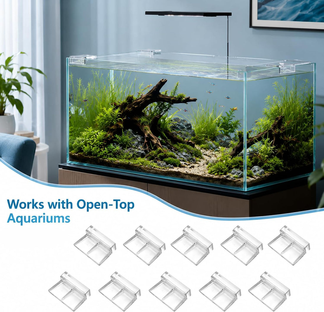 10 Pack Aquarium Lid Plastic Backstrip 6.3mm Aquarium Cover Bracket