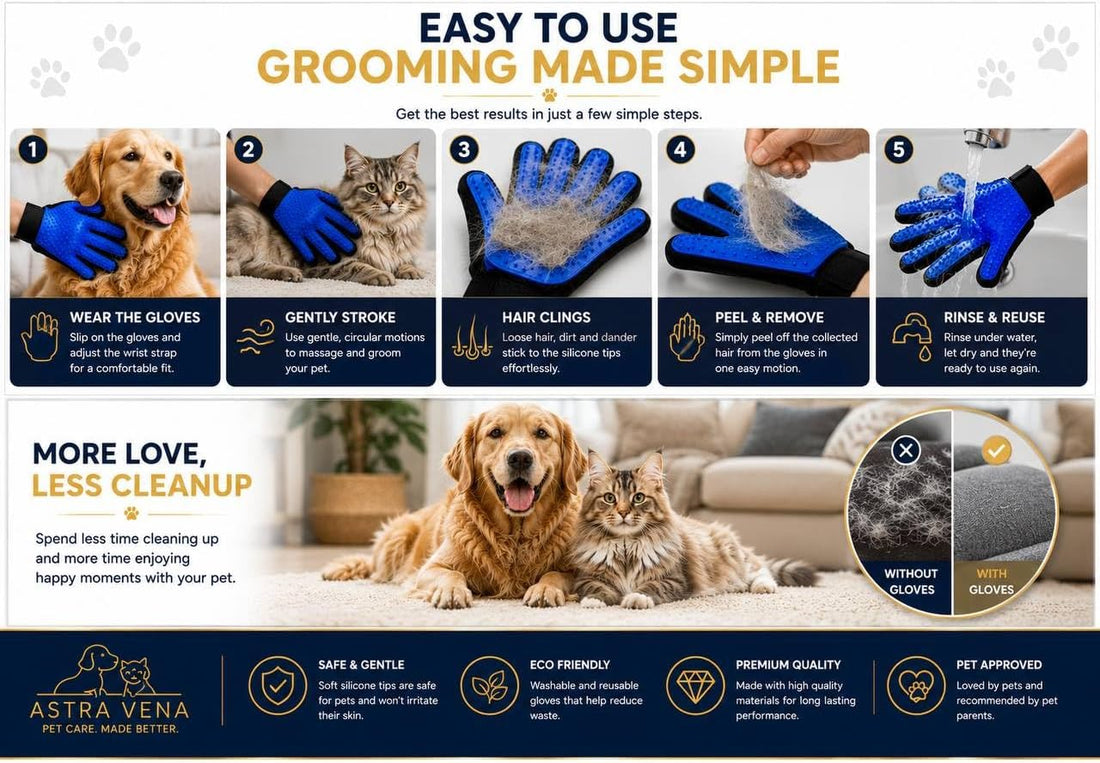 8-Piece Dog Grooming Kit for Dogs & Cats