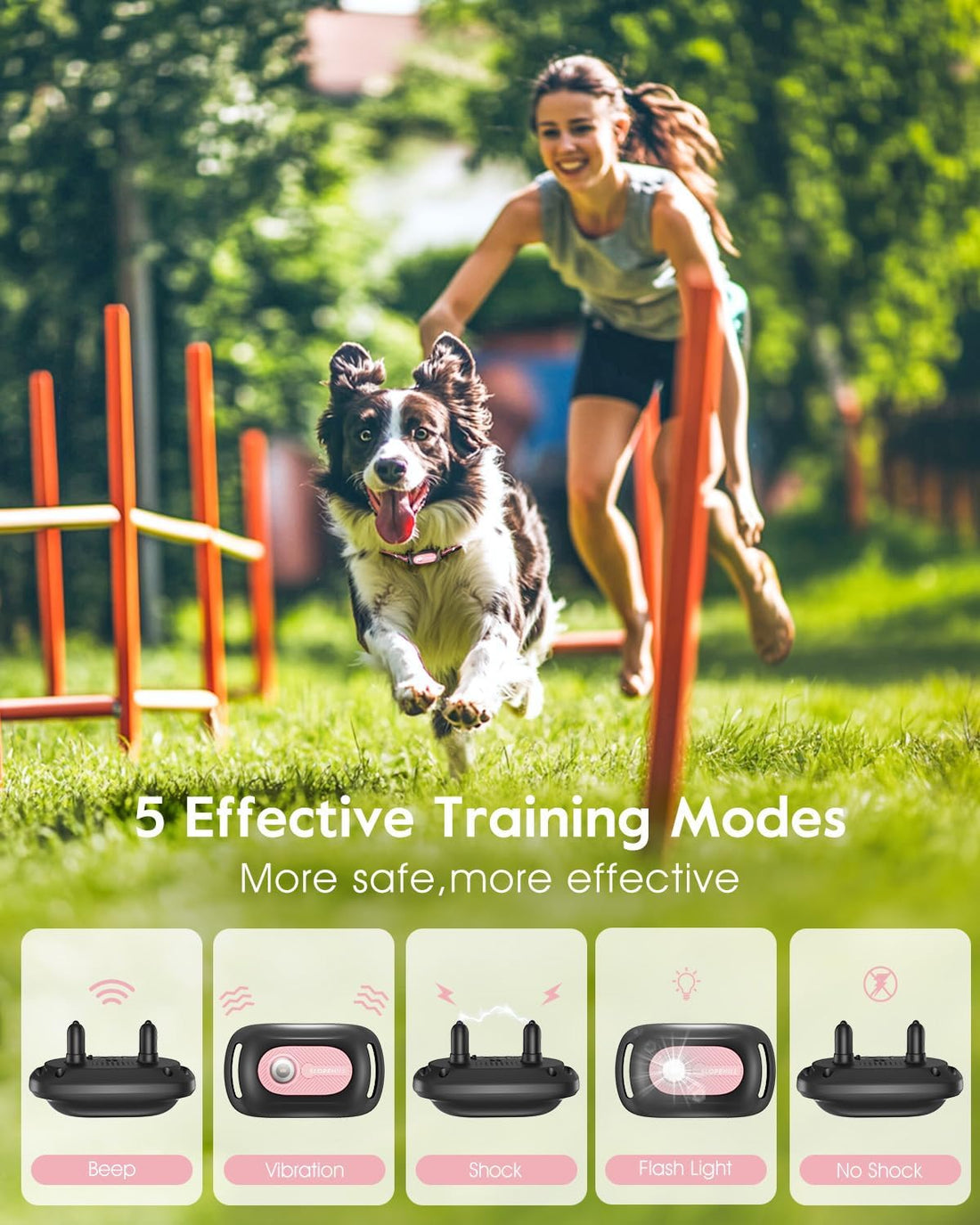 SLOPEHILL Dog Shock Collar,4200FT Dog Training Collar with Remote