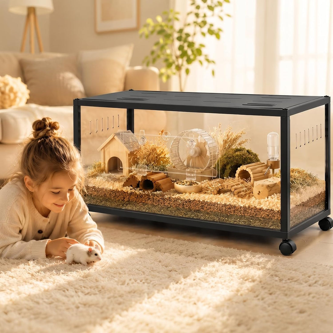 Large Acrylic Metal Hamster Cage 3.0