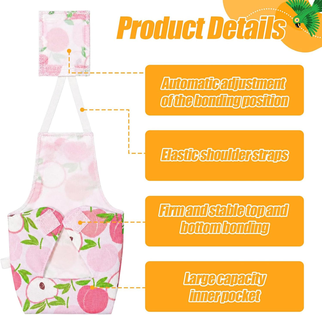 6pcs Bird Diapers, Reusable Leakproof Diaper Soft Comfortable