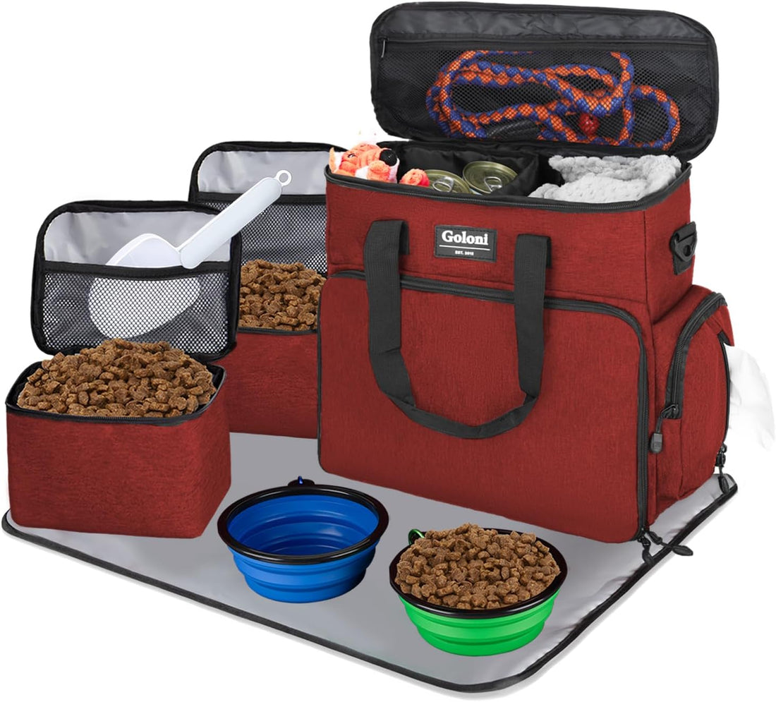 Dog Travel Bag Airline Approved–Pet Travel Tote with Collapsible
