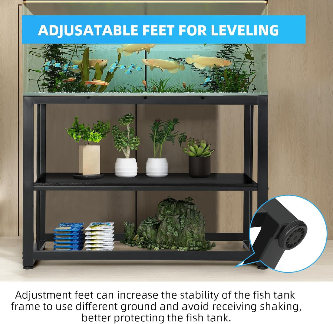 VOWNER 55-75 Gallon Fish Tank Stand, Metal Aquarium Stand