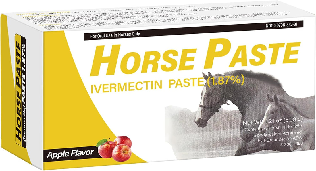 12 Pack Equine Paste 1.87% – Apple Flavored Oral for Horse