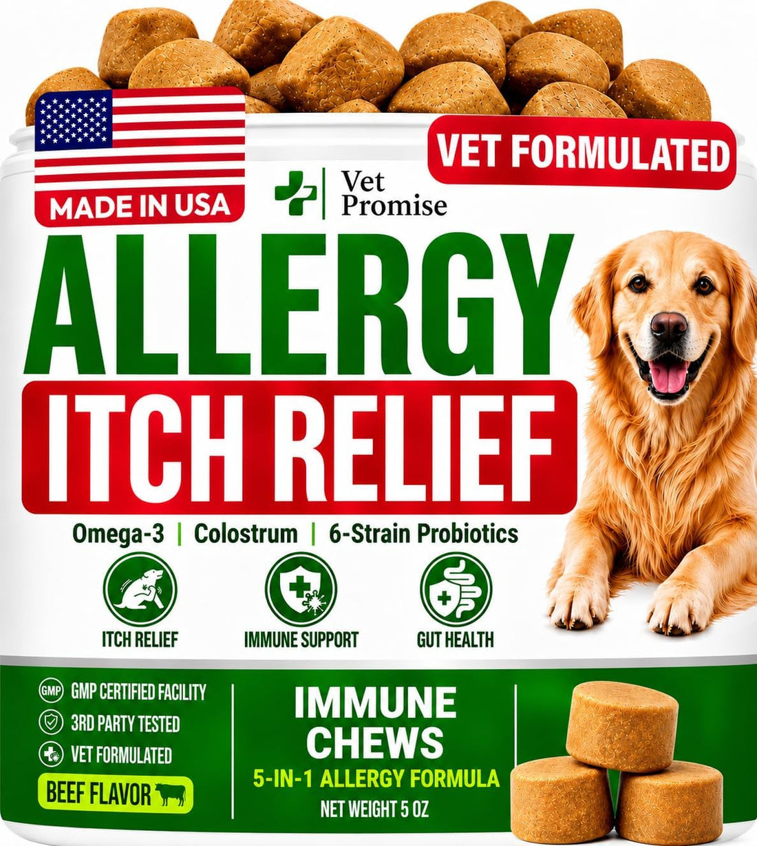 Flea and Tick Prevention for Dogs Chewables