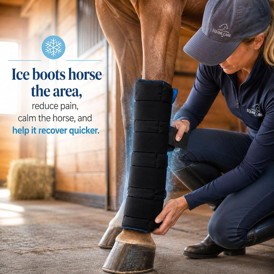 LOVIVO 2 Pack Reusable Gel Horse Ice Boots