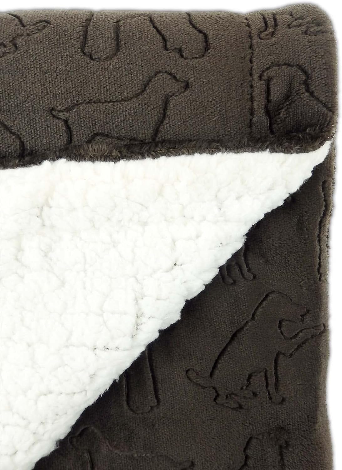 American Kennel Club Premium Velvet Sherpa Pet Blanket Soft and Warm
