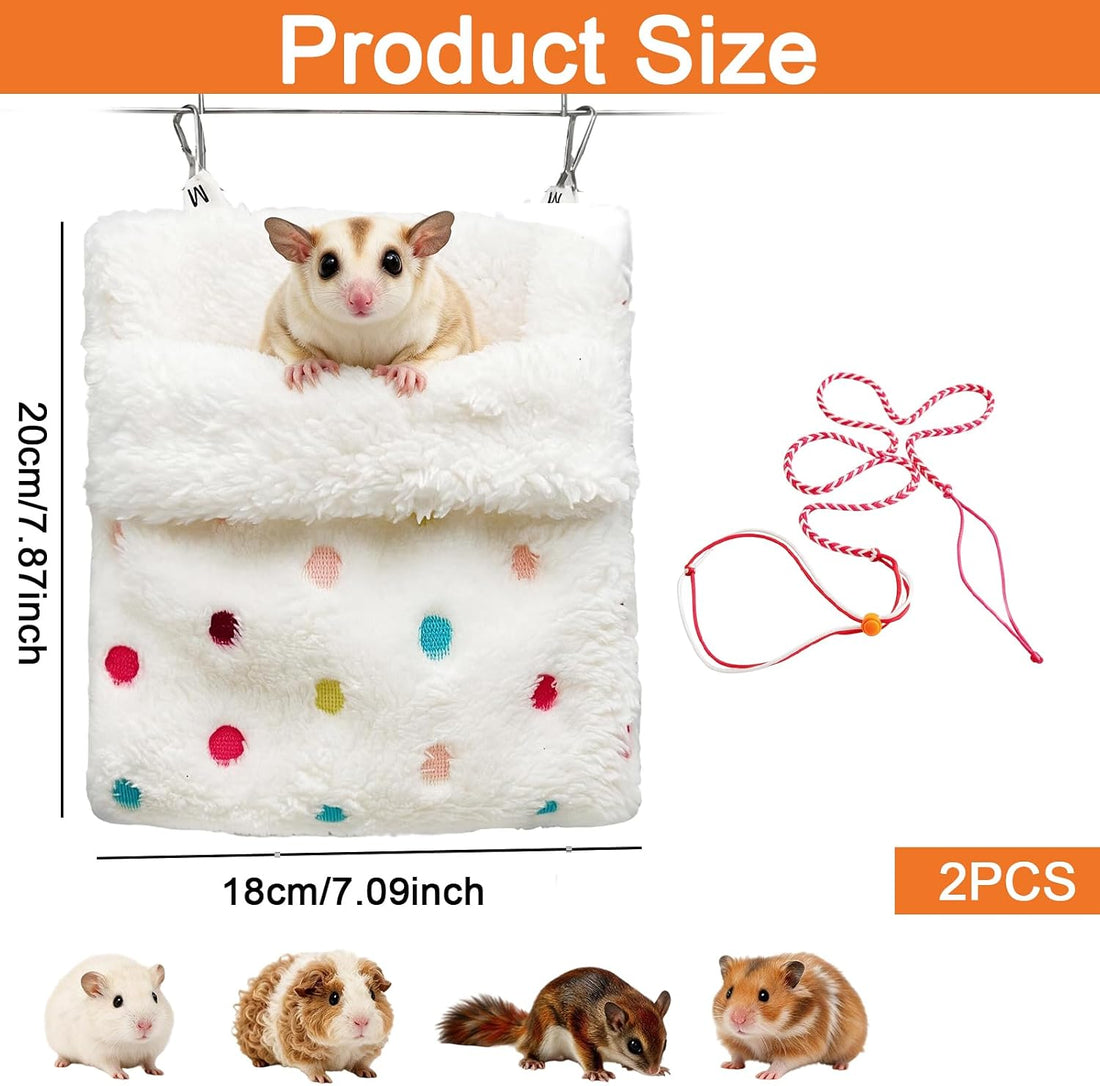 Sugar Glider Pouch and Hamster Leash Set