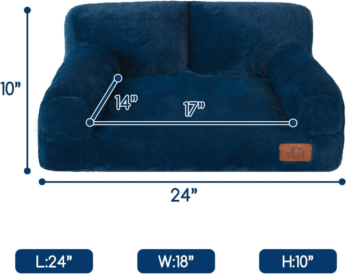 Hollypet Small Dog Large Cat Bed Puppy Couch Beds for Pets up to 25