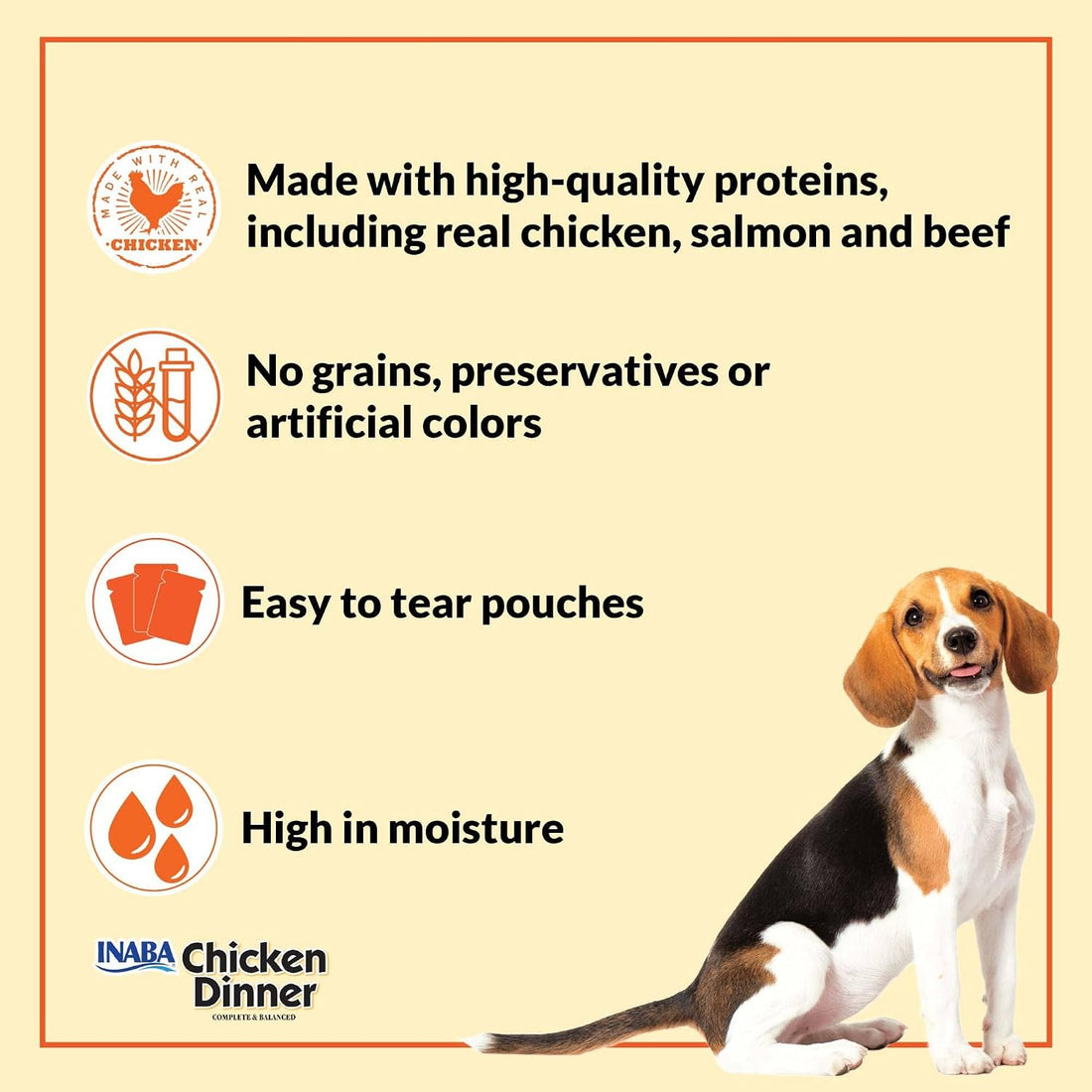 INABA Chicken Dinner Wet Dog Food, Pumpkin Sweet Potato Variety, 15ct