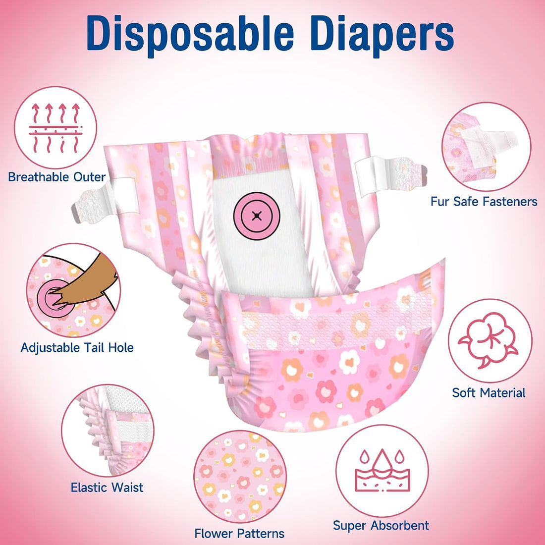 Pet Soft Dog Diapers Female, Disposable Female Dog Diaper