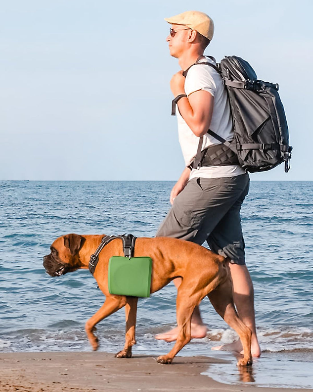 Collapsible Portable 2-in-1 Dog Bowl