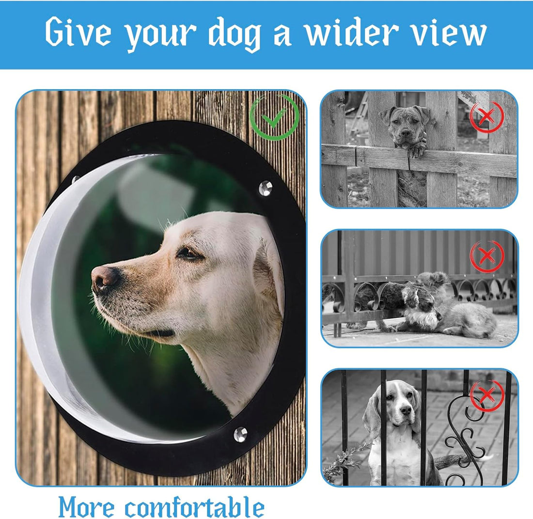 2 Pack Dog Fence Window with Air Holes Diameter 12.44" Deep 4.92"